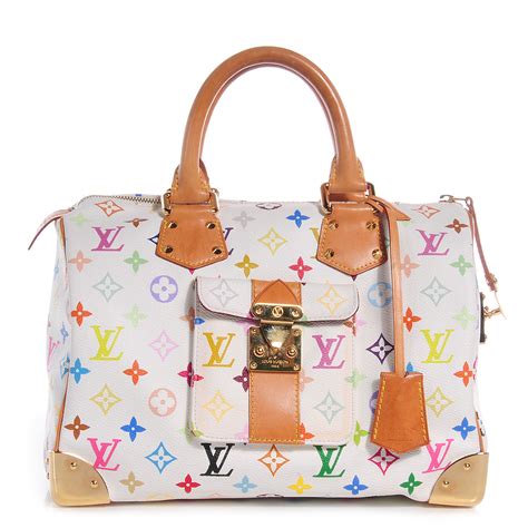 louis vuitton multicolor speedy 30 white|Louis Vuitton handbags.